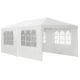 17. GARDEN PAVILION CATERING TENT PE 6x3M + 6 WALLS WHITE