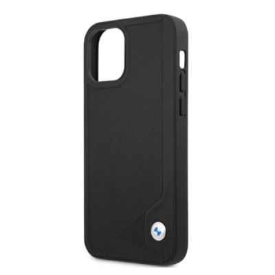 6. BMW Leather Deboss Case for iPhone 12 Pro Max - Black