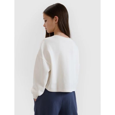 4. Girls' sweatshirt without a hood, 4F 4FJWSS25TSWSF1483-11S