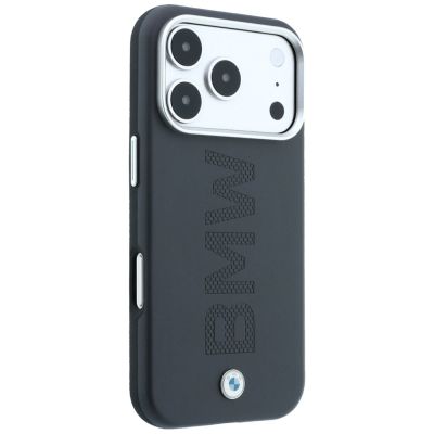 4. BMW Sign Centered Deboss MagSafe Case for iPhone 17 Pro / 18 Pro - Gray