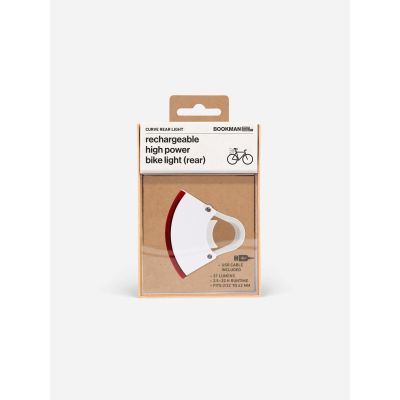 6. BOOKMAN Curve Rear Light 37lm White Bike Lamp