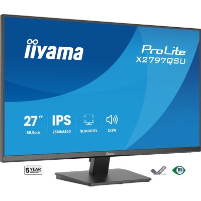 2. iiyama ProLite X2797QSU-B1 computer monitor 68.6 cm (27") 2560 x 1440 px Quad HD LED Black
