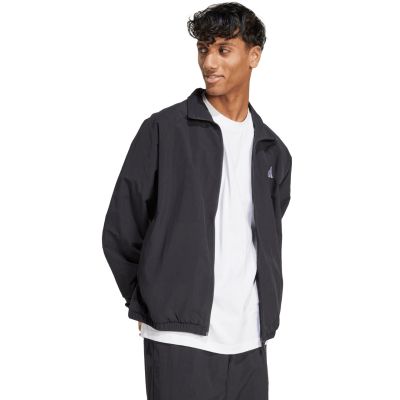4. Men's adidas Essential Small Logo Windbreaker Jacket Black JM1772