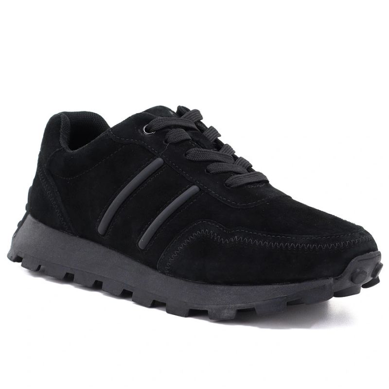 5. Leather platform sneakers black S.Barski