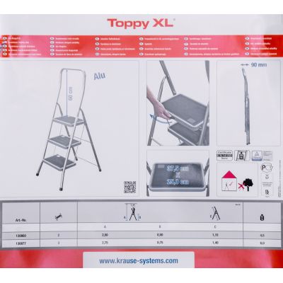 2. Krause 130860 2-step aluminum ladder