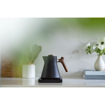 5. Fellow Stagg EKG PRO Electric Kettle, matte black, wooden handle