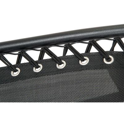 11. FOLDABLE GARDEN DECK CHAIR WITH CANOPY 173X52/65X110CM BLACK-GRAY