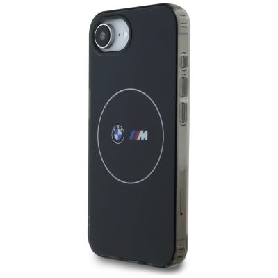 2. BMW IML Metal White Circle MagSafe iPhone 16e Case - Black
