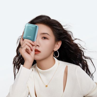 3. Joyroom JR-PBF27 22.5W 10000mAh Powerbank with Two Built-in Cables - Blue