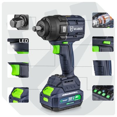 5. 20V Brushless Impact Wrench W04604 WUBER