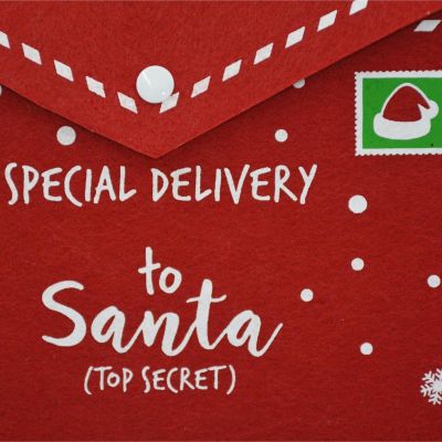 3. CHRISTMAS ENVELOPE LETTER TO SANTA CLAUS FELT 26x16CM SPECIAL DELIVERY