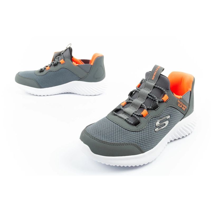 8. Skechers Bounder Slip-ins Junior Children's Sports Shoes Gray