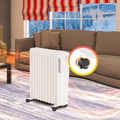 5. Extralink NY-25W1 2500W electric oil radiator, 11 fins