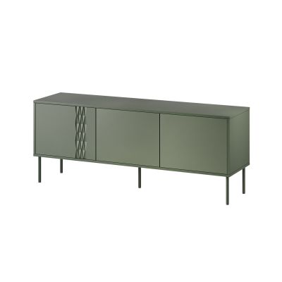 3D TRESSE TV cabinet 150x40x55 matt green