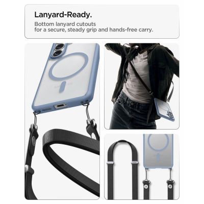 12. Spigen Ultra Hybrid Mag MagSafe Case for Samsung Galaxy S26+ - Clear Blue