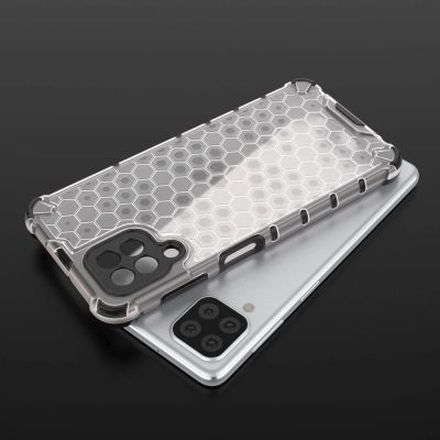 9. Honeycomb Case armor cover with TPU Bumper for Samsung Galaxy A22 4G red