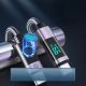 9. Orico LDC2C USB-C - USB-C PD 100W Cable with LED Display 480 Mbps 3 m - Black