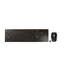 CHERRY DW9100 Wireless SLIM Maus&Tastatur EU black/brown