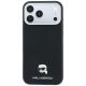 3. Karl Lagerfeld Grained Karl Head Metal MagSafe Case for iPhone 18 Pro Max / 17 Pro Max - Black