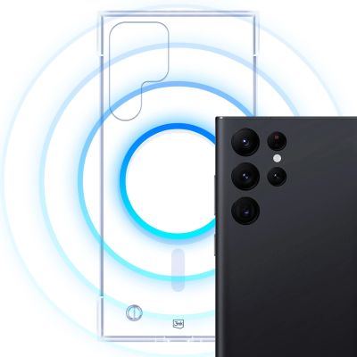 3. 3mk Just20g MagCase for Samsung Galaxy S22 Ultra 5G - Transparent