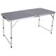 4. FOLDABLE CAMPING TABLE 120X60X70/62/55CM GRAY