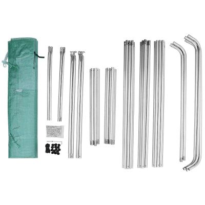 40. GREENHOUSE GARDEN TUNNEL 200x350x200CM PE GREEN STEEL STRUCTURE