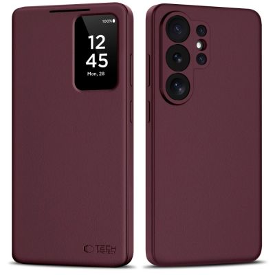 Tech-Protect Smart Wallet Case for Samsung Galaxy S26 Ultra - Burgundy