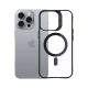 4. 3mk Satin Armor MagCase with MagSafe iPhone 16 Pro Max - Clear with Black Frame