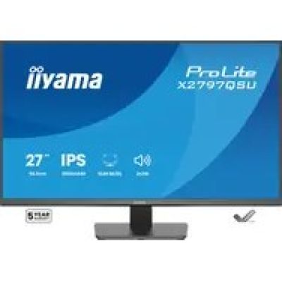 iiyama ProLite X2797QSU-B1 computer monitor 68.6 cm (27") 2560 x 1440 px Quad HD LED Black