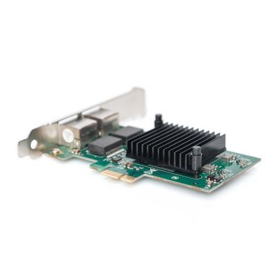 11. DIGITUS PCIE NETWORK CARD WIRED 2X RJ45 GIGABIT 10/100/1000MBPS LOW PROFILE DN-10132