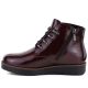 7. Women's patent leather burgundy wedge ankle boots Potocki Z25-JE19360
