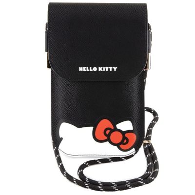 2. Hello Kitty Leather Hiding Kitty Cord bag - black