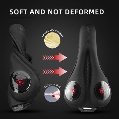 2. Rockbros saddle cover black and red