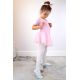 6. Leather ballet shoes with white elastic bands Jr Nazo