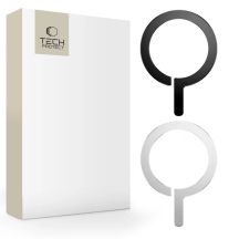 MagSafe Tech-Protect MetalRing Universal Magnetic - Black / Silver (2 pcs.)