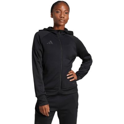 7. Women's adidas Tiro 25 Hoodie Full-Zip Black JD9079