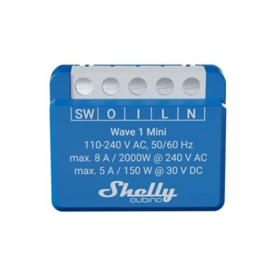 Intelligent Z-Wave controller Shelly Qubino Wave 1 Mini LR