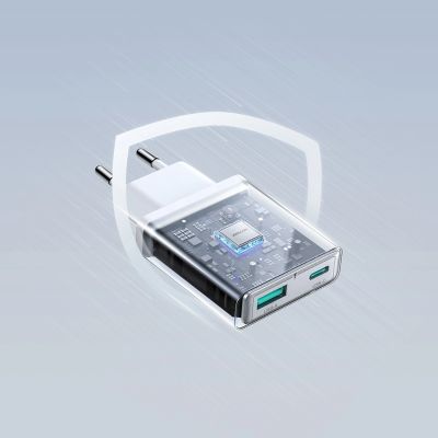 12. Joyroom JR-TCF14 20W USB-A USB-C Super Slim Wall Charger - White