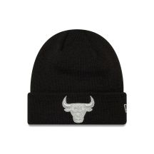 New Era NBA Chicago Bulls Metallic Black Cuff Knit Beanie - 60691272