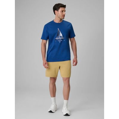 3. Men's relaxed T-shirt with print 4F 4FRSS26TTSHM3996-033S