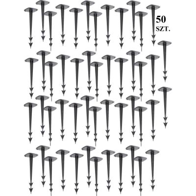 29. PINS, HEADS, PEGS FOR AGRO-TEXTILE HARPOON PEG, HEIGHT 12.5 CM, 50 PCS
