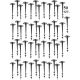 29. PINS, HEADS, PEGS FOR AGRO-TEXTILE HARPOON PEG, HEIGHT 12.5 CM, 50 PCS