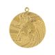 10. Gold medal - football - steel medal