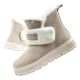 Lee Cooper women's boots winter boots fashionable sheepskin insulated leather beige