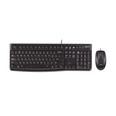 23. Logitech MK120 920-002562 keyboard and mouse set (membrane; USB 2.0; (US); black; optical; 1000 DPI)