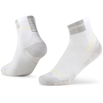 2. Buff Coolnet Quarter Sock CQ Running Socks – White