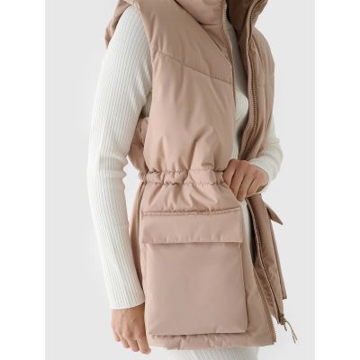 3. Women's down vest with synthetic filling 4F 4FWAW24TVJAF135-83S