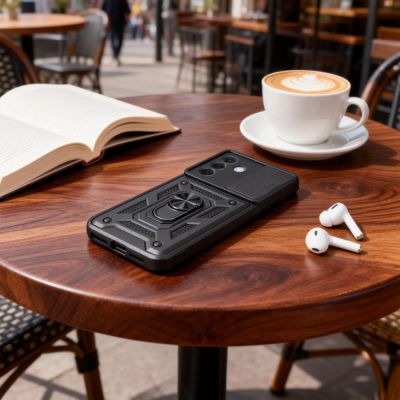 3. Tech-Protect CamShield Pro Case for Samsung Galaxy A57 5G - Black