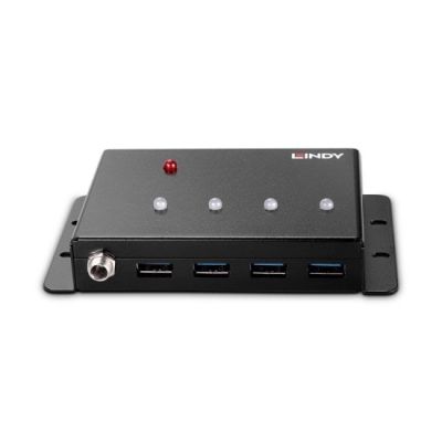 3. Lindy 43374 USB 3.2 Gen 1 (3.1 Gen 1) Type-B Hubs and Concentrators 5000 Mbit/s Black