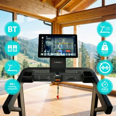 7. TERRUN475 TREADMILL WITH BI-DIRECTIONAL HMS INCLINE ADJUSTMENT